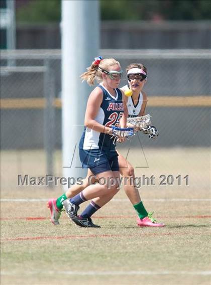 Thumbnail 2 in St. Agnes Academy v Allen (D2 TGHSLL State Semifinal) photogallery.