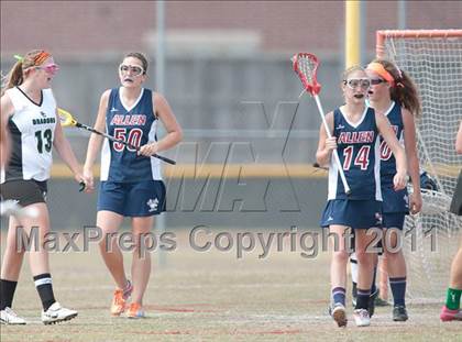 Thumbnail 3 in St. Agnes Academy v Allen (D2 TGHSLL State Semifinal) photogallery.