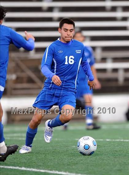 Thumbnail 2 in Adamson vs Liberty (Garland ISD Tournament) photogallery.