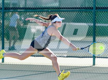 Thumbnail 1 in Del Oro vs St Francis (CIF NorCal Regional Girls Tennis Championships) photogallery.