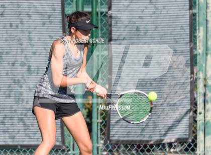 Thumbnail 3 in Del Oro vs St Francis (CIF NorCal Regional Girls Tennis Championships) photogallery.