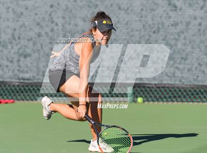 Thumbnail 3 in Del Oro vs St Francis (CIF NorCal Regional Girls Tennis Championships) photogallery.