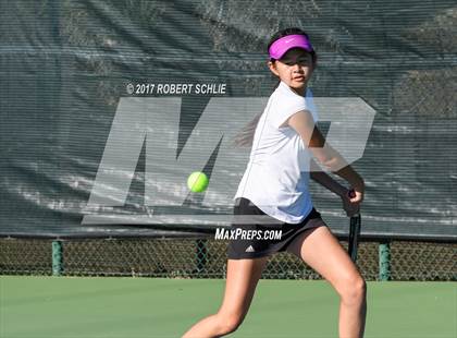 Thumbnail 3 in Del Oro vs St Francis (CIF NorCal Regional Girls Tennis Championships) photogallery.