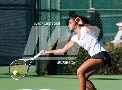 Thumbnail 3 in Del Oro vs St Francis (CIF NorCal Regional Girls Tennis Championships) photogallery.