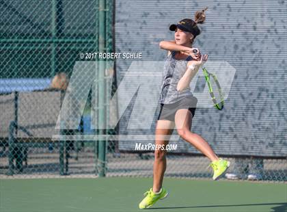 Thumbnail 2 in Del Oro vs St Francis (CIF NorCal Regional Girls Tennis Championships) photogallery.