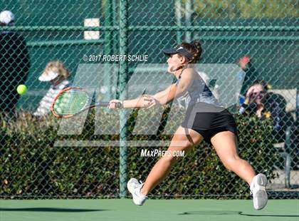 Thumbnail 2 in Del Oro vs St Francis (CIF NorCal Regional Girls Tennis Championships) photogallery.