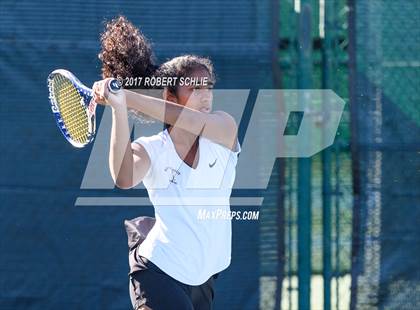 Thumbnail 2 in Del Oro vs St Francis (CIF NorCal Regional Girls Tennis Championships) photogallery.