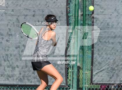 Thumbnail 2 in Del Oro vs St Francis (CIF NorCal Regional Girls Tennis Championships) photogallery.