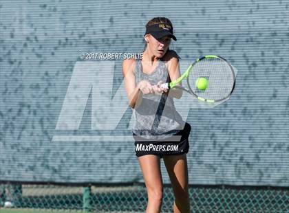 Thumbnail 3 in Del Oro vs St Francis (CIF NorCal Regional Girls Tennis Championships) photogallery.