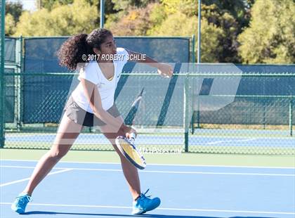 Thumbnail 2 in Del Oro vs St Francis (CIF NorCal Regional Girls Tennis Championships) photogallery.