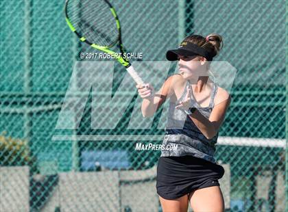 Thumbnail 3 in Del Oro vs St Francis (CIF NorCal Regional Girls Tennis Championships) photogallery.