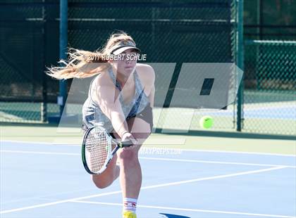 Thumbnail 2 in Del Oro vs St Francis (CIF NorCal Regional Girls Tennis Championships) photogallery.