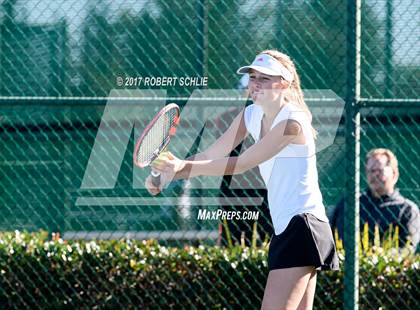 Thumbnail 3 in Del Oro vs St Francis (CIF NorCal Regional Girls Tennis Championships) photogallery.