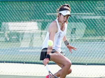 Thumbnail 1 in Del Oro vs St Francis (CIF NorCal Regional Girls Tennis Championships) photogallery.