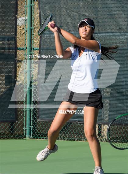 Thumbnail 1 in Del Oro vs St Francis (CIF NorCal Regional Girls Tennis Championships) photogallery.