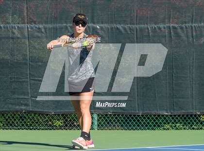 Thumbnail 2 in Del Oro vs St Francis (CIF NorCal Regional Girls Tennis Championships) photogallery.