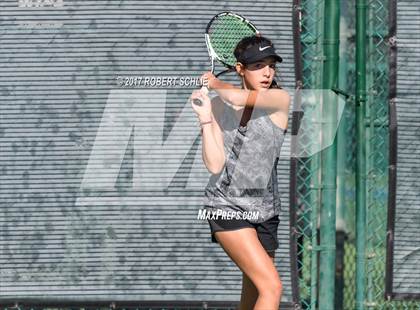 Thumbnail 2 in Del Oro vs St Francis (CIF NorCal Regional Girls Tennis Championships) photogallery.