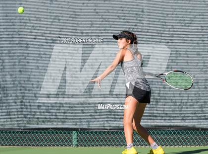 Thumbnail 1 in Del Oro vs St Francis (CIF NorCal Regional Girls Tennis Championships) photogallery.