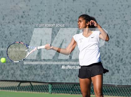 Thumbnail 2 in Del Oro vs St Francis (CIF NorCal Regional Girls Tennis Championships) photogallery.