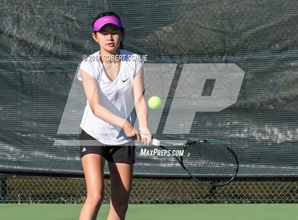 Thumbnail 1 in Del Oro vs St Francis (CIF NorCal Regional Girls Tennis Championships) photogallery.