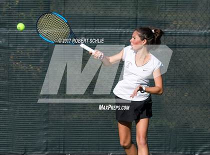 Thumbnail 2 in Del Oro vs St Francis (CIF NorCal Regional Girls Tennis Championships) photogallery.