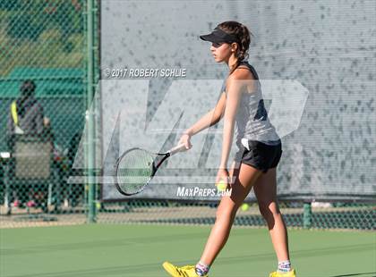 Thumbnail 3 in Del Oro vs St Francis (CIF NorCal Regional Girls Tennis Championships) photogallery.