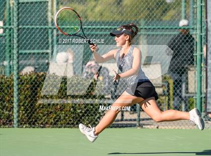 Thumbnail 3 in Del Oro vs St Francis (CIF NorCal Regional Girls Tennis Championships) photogallery.