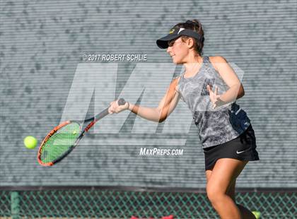 Thumbnail 2 in Del Oro vs St Francis (CIF NorCal Regional Girls Tennis Championships) photogallery.