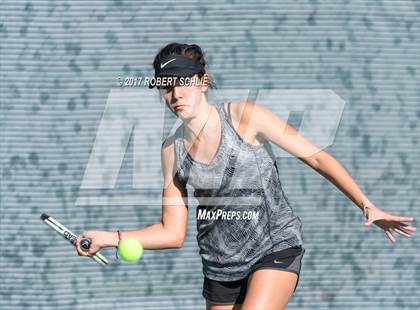 Thumbnail 2 in Del Oro vs St Francis (CIF NorCal Regional Girls Tennis Championships) photogallery.