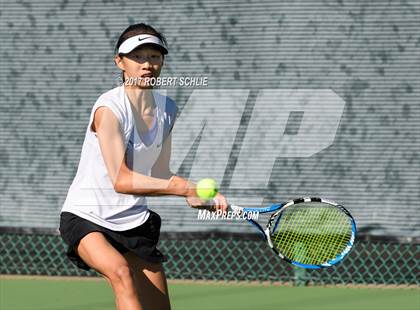 Thumbnail 2 in Del Oro vs St Francis (CIF NorCal Regional Girls Tennis Championships) photogallery.