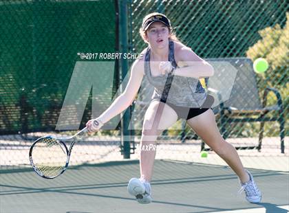 Thumbnail 3 in Del Oro vs St Francis (CIF NorCal Regional Girls Tennis Championships) photogallery.