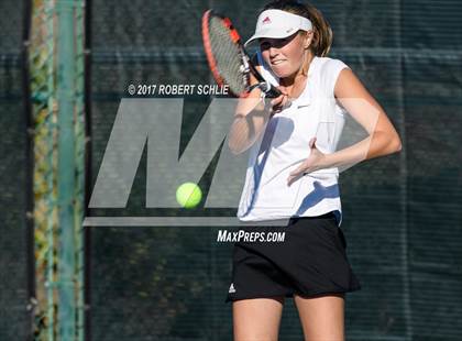 Thumbnail 2 in Del Oro vs St Francis (CIF NorCal Regional Girls Tennis Championships) photogallery.