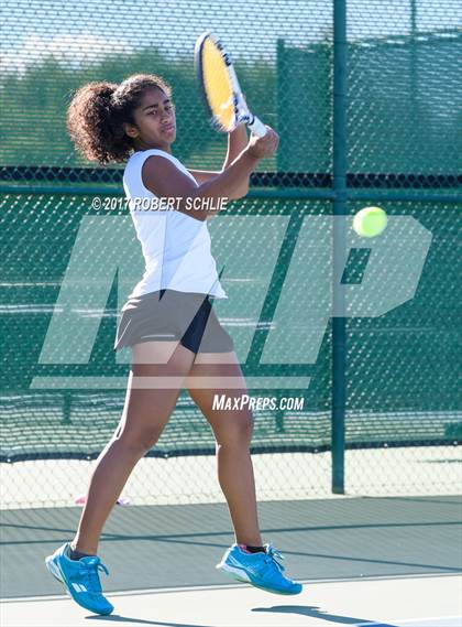 Thumbnail 1 in Del Oro vs St Francis (CIF NorCal Regional Girls Tennis Championships) photogallery.