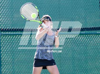 Thumbnail 2 in Del Oro vs St Francis (CIF NorCal Regional Girls Tennis Championships) photogallery.