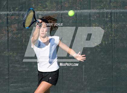 Thumbnail 2 in Del Oro vs St Francis (CIF NorCal Regional Girls Tennis Championships) photogallery.