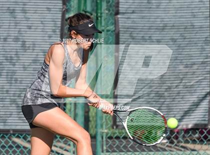 Thumbnail 1 in Del Oro vs St Francis (CIF NorCal Regional Girls Tennis Championships) photogallery.