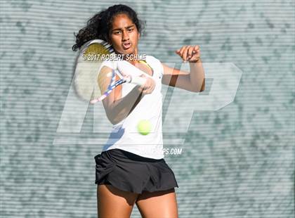 Thumbnail 2 in Del Oro vs St Francis (CIF NorCal Regional Girls Tennis Championships) photogallery.