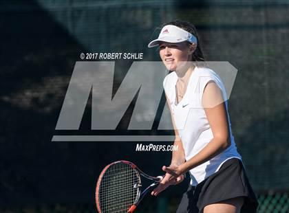 Thumbnail 2 in Del Oro vs St Francis (CIF NorCal Regional Girls Tennis Championships) photogallery.