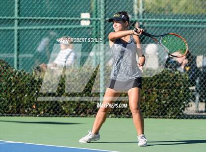 Thumbnail 3 in Del Oro vs St Francis (CIF NorCal Regional Girls Tennis Championships) photogallery.