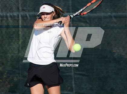 Thumbnail 3 in Del Oro vs St Francis (CIF NorCal Regional Girls Tennis Championships) photogallery.