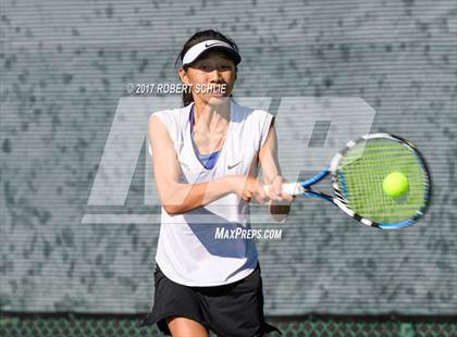 Thumbnail 3 in Del Oro vs St Francis (CIF NorCal Regional Girls Tennis Championships) photogallery.