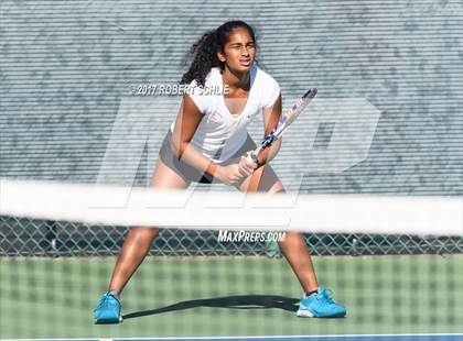 Thumbnail 1 in Del Oro vs St Francis (CIF NorCal Regional Girls Tennis Championships) photogallery.