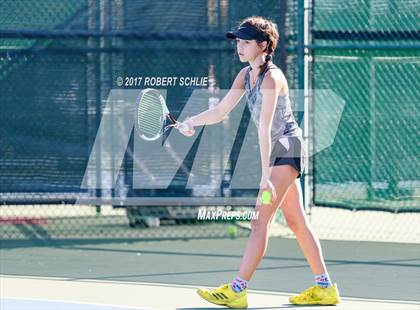 Thumbnail 2 in Del Oro vs St Francis (CIF NorCal Regional Girls Tennis Championships) photogallery.