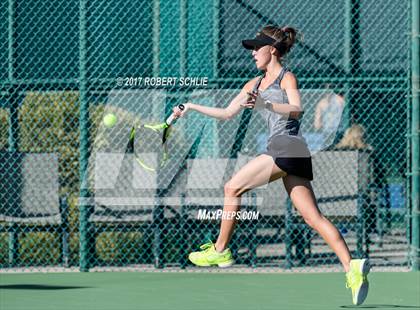 Thumbnail 1 in Del Oro vs St Francis (CIF NorCal Regional Girls Tennis Championships) photogallery.