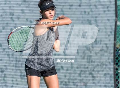 Thumbnail 1 in Del Oro vs St Francis (CIF NorCal Regional Girls Tennis Championships) photogallery.