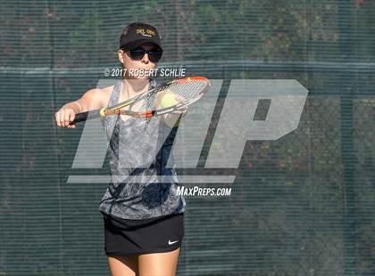 Thumbnail 3 in Del Oro vs St Francis (CIF NorCal Regional Girls Tennis Championships) photogallery.