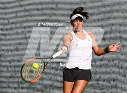 Thumbnail 3 in Del Oro vs St Francis (CIF NorCal Regional Girls Tennis Championships) photogallery.