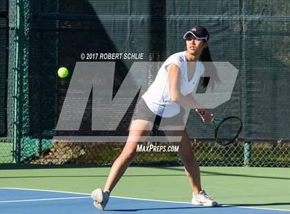 Thumbnail 3 in Del Oro vs St Francis (CIF NorCal Regional Girls Tennis Championships) photogallery.