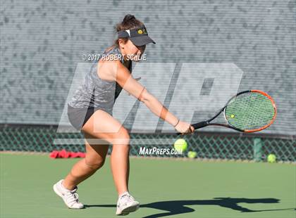 Thumbnail 1 in Del Oro vs St Francis (CIF NorCal Regional Girls Tennis Championships) photogallery.