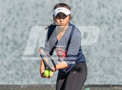 Thumbnail 1 in Del Oro vs St Francis (CIF NorCal Regional Girls Tennis Championships) photogallery.